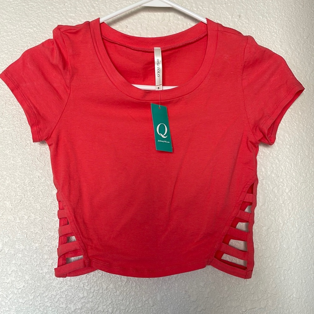 Sexy Coral Crop Top